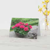 Planter van de Wensen van de Verjaardag van Kaart (Gele Bloem)