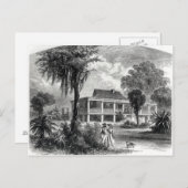 Planterhuis op de Mississippi Briefkaart (Voorkant / Achterkant)