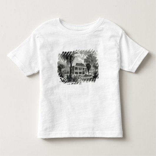 Planterhuis op de Mississippi Kinder Shirts (Voorkant)