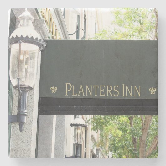 Planters in Charleston, SC. Marble Stone Onderzett Stenen Onderzetter (Voorkant)