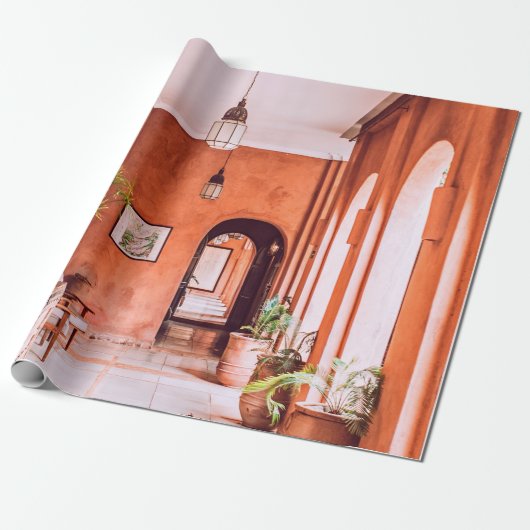 PLANTERS MET PLANT NAAR RUGRUIMTE BINNENKANT CADEAUPAPIER (Uitgerold)