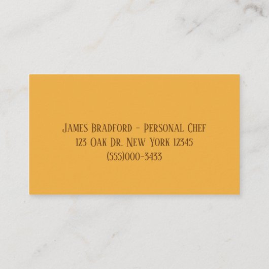 Plantgoed op de schenker voor eigen gebruik visitekaartje (Achterkant)