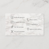 Plantilla de tarjeta de visita Haarstyliste Visitekaartje (Achterkant)