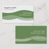 Plantilla Tarjeta de visita ondas de agua B3G Visitekaartje (Voorkant / Achterkant)