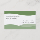 Plantilla Tarjeta de visita ondas de agua E1G Visitekaartje (Achterkant)