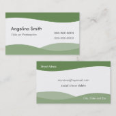 Plantilla Tarjeta de visita ondas de agua E1G Visitekaartje (Voorkant / Achterkant)