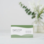 Plantilla Tarjeta de visita ondas de agua E1G Visitekaartje (Staand voorkant)