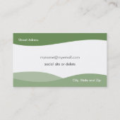 Plantilla Tarjeta de visita ondas de agua E1G Visitekaartje (Achterkant)