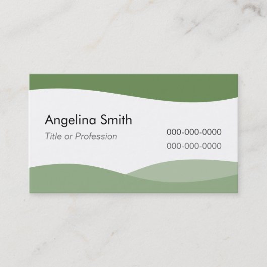 Plantilla Tarjeta de visita ondas de agua E1G Visitekaartje (Voorkant)