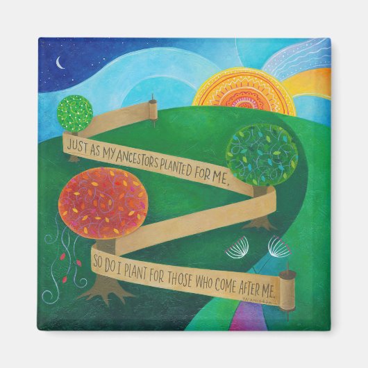 Planting Torah-magneet Magneet (Voorkant)