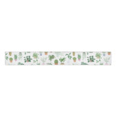 Plantita House Planten and Pots Pattern Grosgrain Lint (Voorkant)