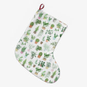 Plantita House Planten and Pots Pattern Grote Kerstsok (Voorkant (Hangend))