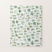 Plantita House Planten and Pots Pattern Legpuzzel (Verticaal)