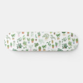Plantita House Planten and Pots Pattern Persoonlijk Skateboard (Horizontaal)