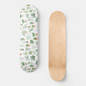Plantita House Planten and Pots Pattern Persoonlijk Skateboard (Voorkant)