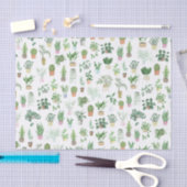 Plantita House Planten and Pots Pattern Tissuepapier (Craft)