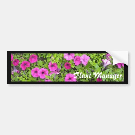 Plantmanager Bumpersticker (Voorkant)