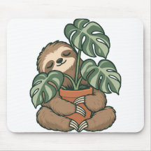 Plantouder Luiaard Knuffelt Monstera Muismat