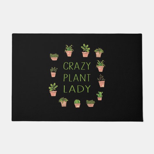 Plants - Crazy Plant Lady Deurmat (Voorkant)