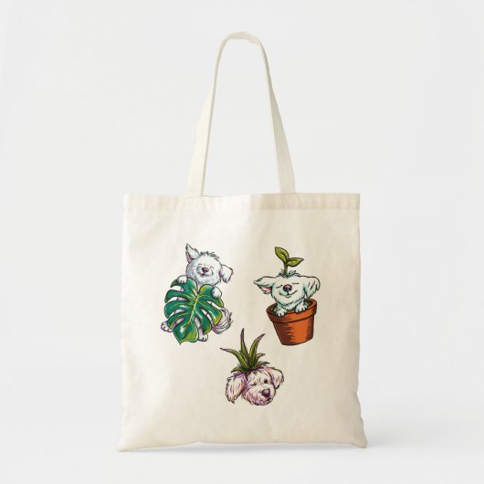 Planty Pups: Jack Tote Bag (Voorkant)