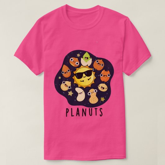 Planuts Funny Astronomy Nuts Pun 1 T-shirt (Design voorkant)