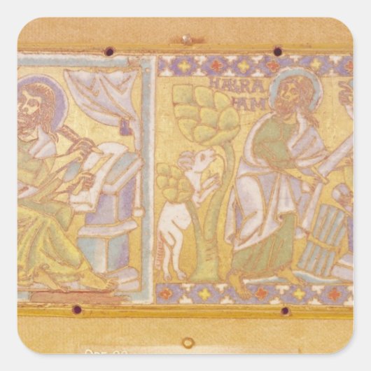 Plaque afbeelding St. Mark Vierkante Sticker (Voorkant)