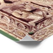 Plaque afbeelding van koning David enthroned Poster (Hoek)