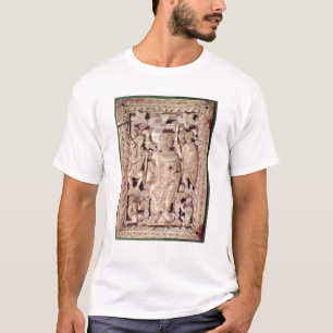 Plaque afbeelding van koning David enthroned T-shirt