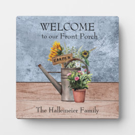 Plaque Artwork Sunflower and Rozen Garden Fotoplaat