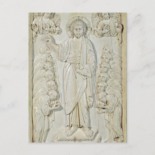 Plaque die Christus zegen de apostelen Briefkaart (Voorkant)