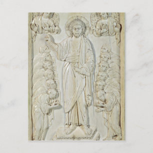 Plaque die Christus zegen de apostelen Briefkaart
