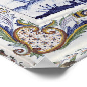 Plaque die een scène van "de Magische Flute" schil Poster (Hoek)