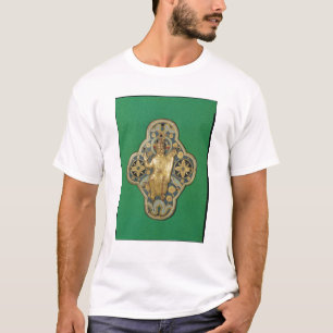 Plaque die God zegen afschildert T-shirt