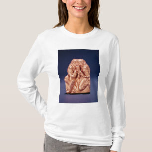 Plaque die twee Scythians afschilderen die een dri T-shirt