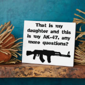 Plaque for dads in garage fotoplaat (Zijkant)