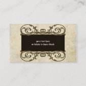 Plaque  Gothic Steampunk Visitekaartje (Achterkant)