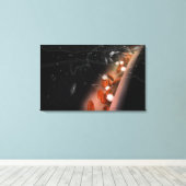 Plaque in de slagaders canvas afdruk (Insitu (Houten vloer))