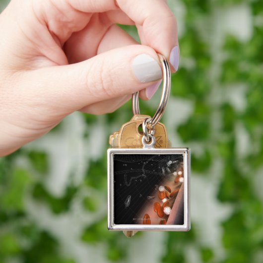 Plaque in de slagaders sleutelhanger (Hand)