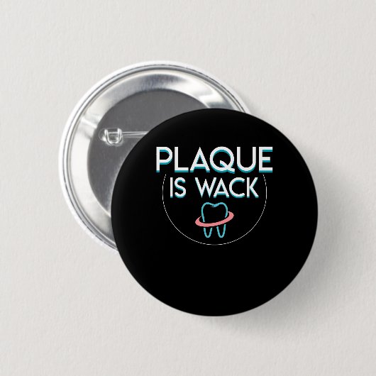 Plaque is een Geweldige vormgeving met een witte d Ronde Button 5,7 Cm (Voorkant /achterkant)