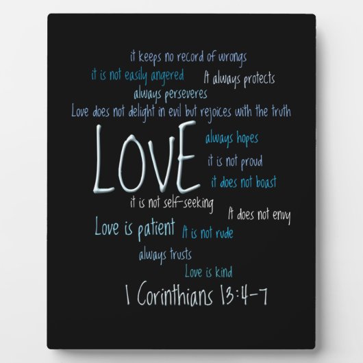 Plaque - Liefde is een soort mix Fotoplaat (Voorkant)