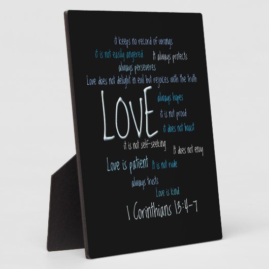 Plaque - Liefde is een soort mix Fotoplaat (Zijkant)