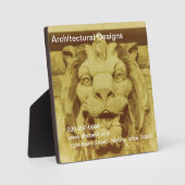 Plaque - Lion Head Fotoplaat (Voorkant)