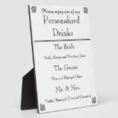 Plaque menu Bindbalk Fotoplaat (Zijkant)