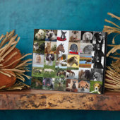 Plaque met 30x foto collage - ELKE gelegenheid Fotoplaat (Zijkant)