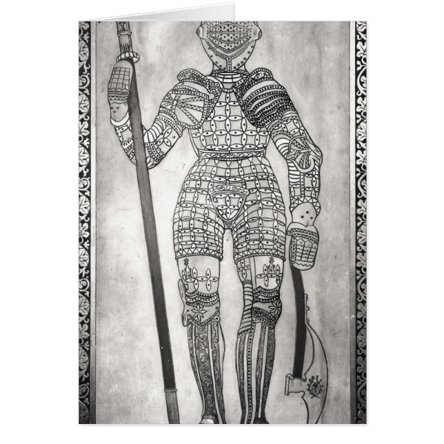 Plaque met afbeelding van de harnas van Joan of Ar (Voorkant)