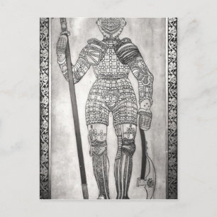 Plaque met afbeelding van de harnas van Joan of Ar Briefkaart