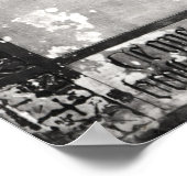 Plaque met afbeelding van de harnas van Joan of Ar Poster (Hoek)