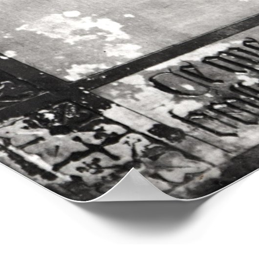 Plaque met afbeelding van de harnas van Joan of Ar Poster (Hoek)