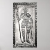 Plaque met afbeelding van de harnas van Joan of Ar Poster (Voorkant)