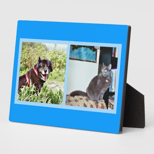 Plaque met afbeeldingen voor gezelschapsdieren fotoplaat (Zijkant)
